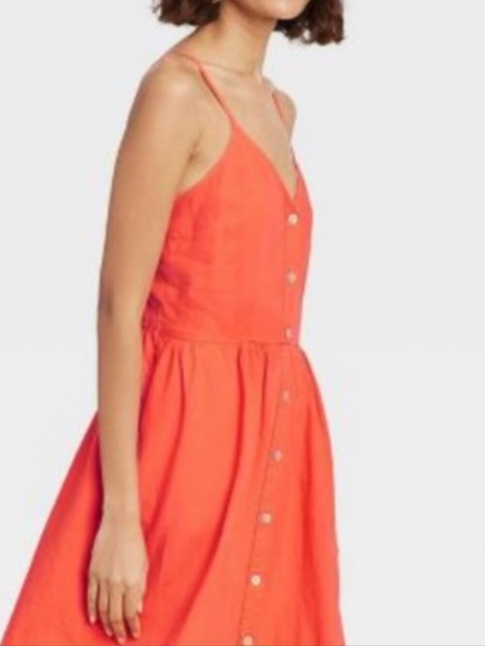 A New Day Orange Button Down Dress - Picture 10 of 10